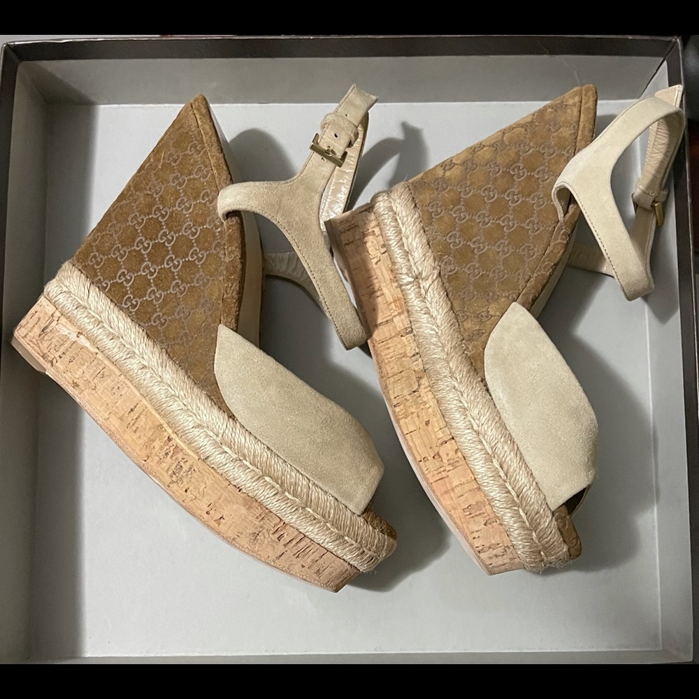 Gucci kid scamosciato cream